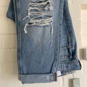 H&M Loose Fit Boyfriend Distressed Jeans.